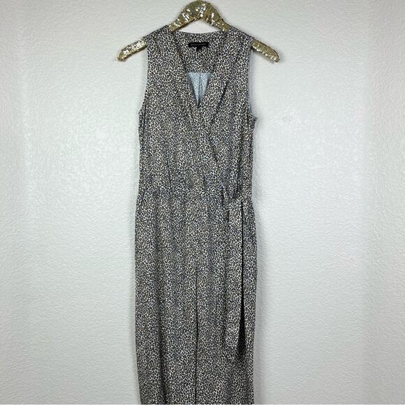 Banana Republic Pants - Banana Republic • Leopard Print Wrap Jumpsuit